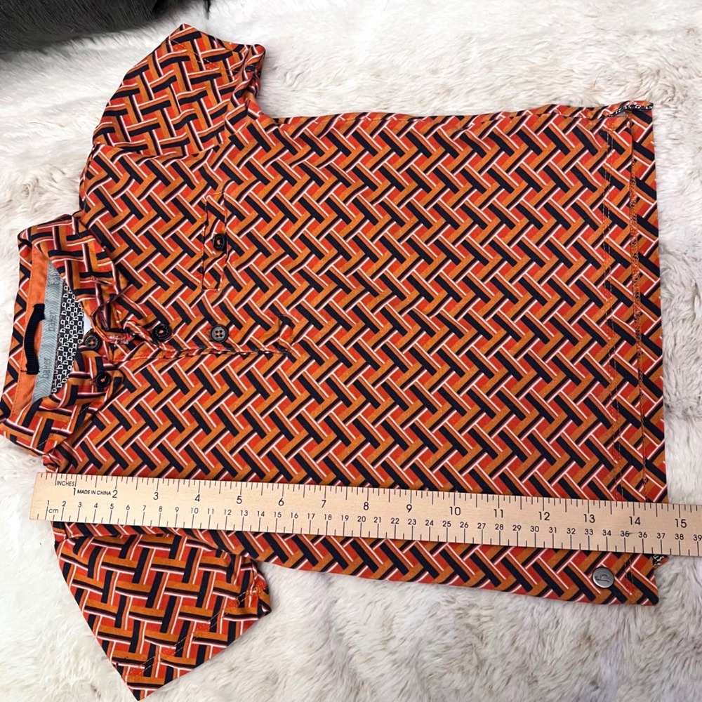 Baker by Ted Baker Toddler Boys Orange Cotton Designer Golf Polo Shirt 2-3 Years - Picture 6 of 10